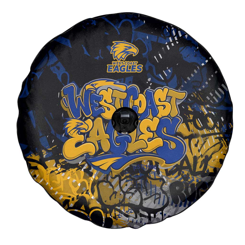 West Coast Eagles Spare Tire Cover Urban Graffiti Street Art - Bold Abstract Spray Paint