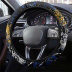 West Coast Eagles Steering Wheel Cover Urban Graffiti Street Art - Bold Abstract Spray Paint