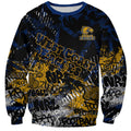 West Coast Eagles Sweatshirt Urban Graffiti Street Art - Bold Abstract Spray Paint