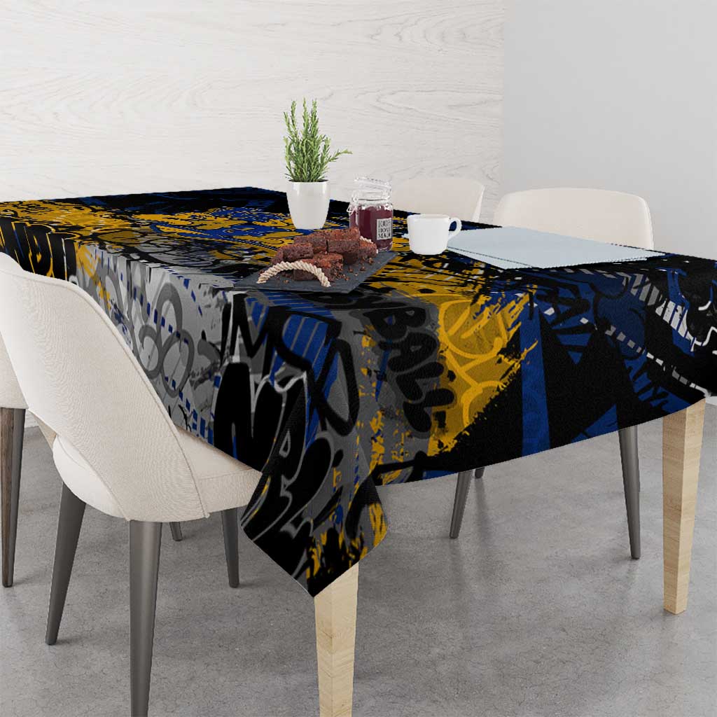 West Coast Eagles Tablecloth Urban Graffiti Street Art - Bold Abstract Spray Paint