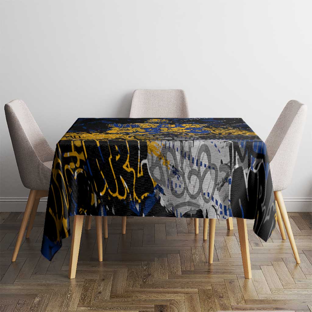 West Coast Eagles Tablecloth Urban Graffiti Street Art - Bold Abstract Spray Paint
