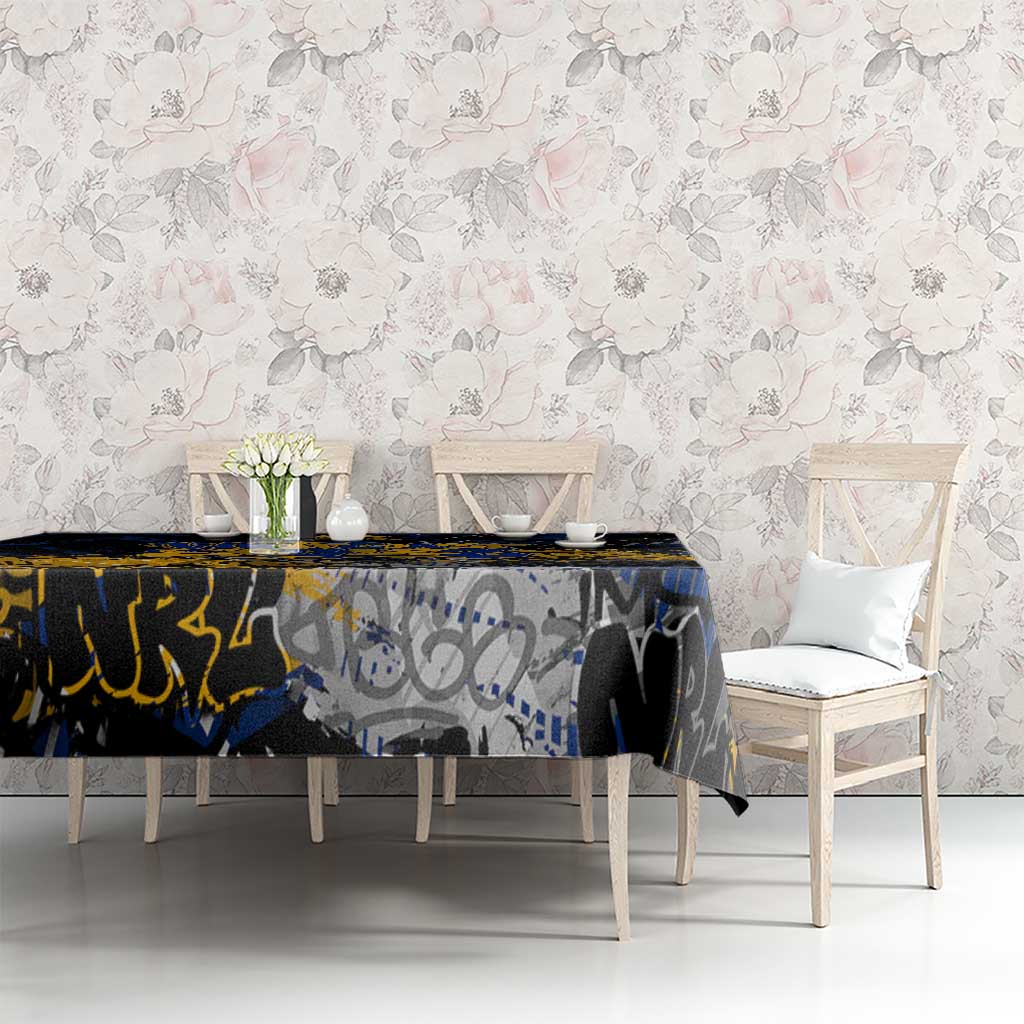 West Coast Eagles Tablecloth Urban Graffiti Street Art - Bold Abstract Spray Paint