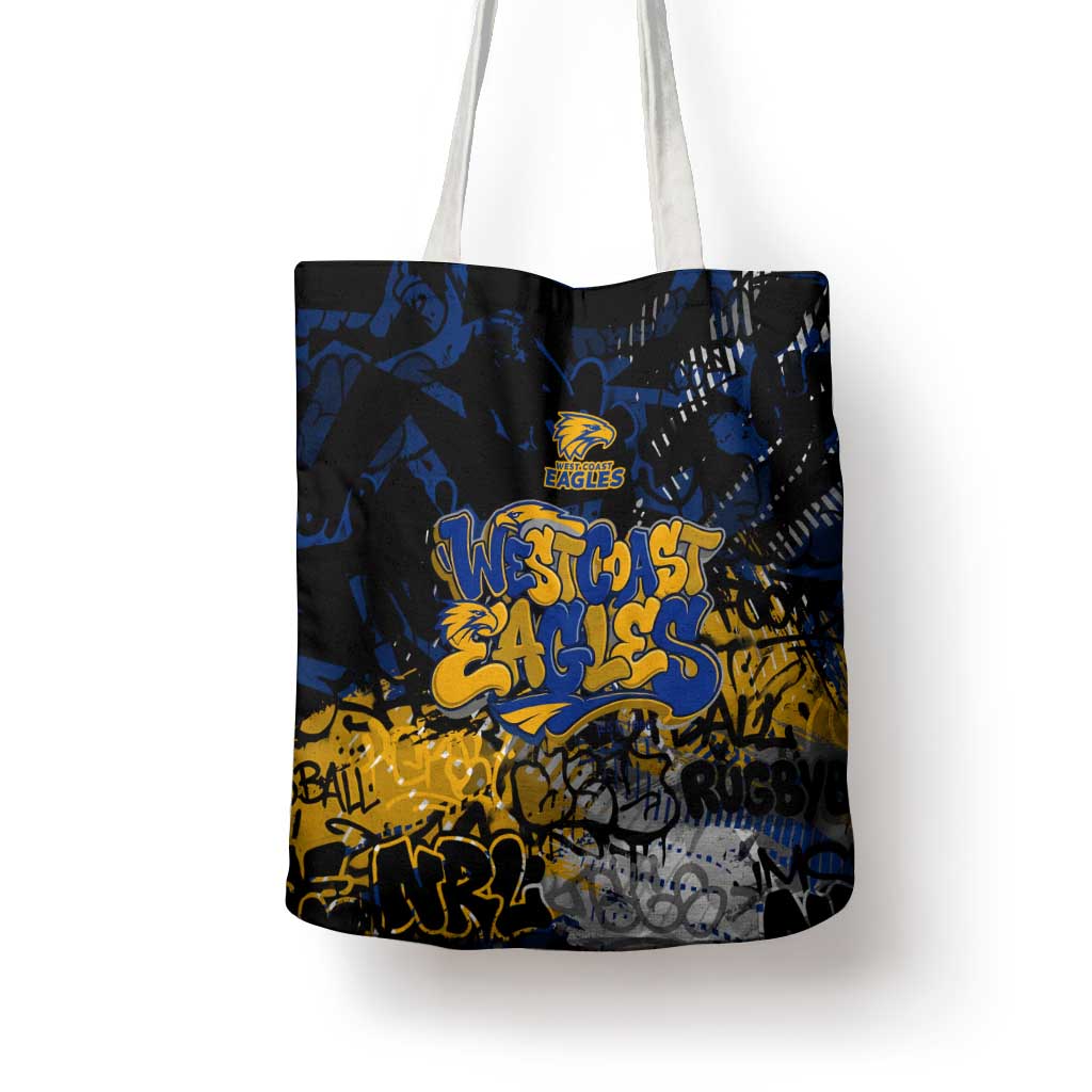 West Coast Eagles Tote Bag Urban Graffiti Street Art - Bold Abstract Spray Paint