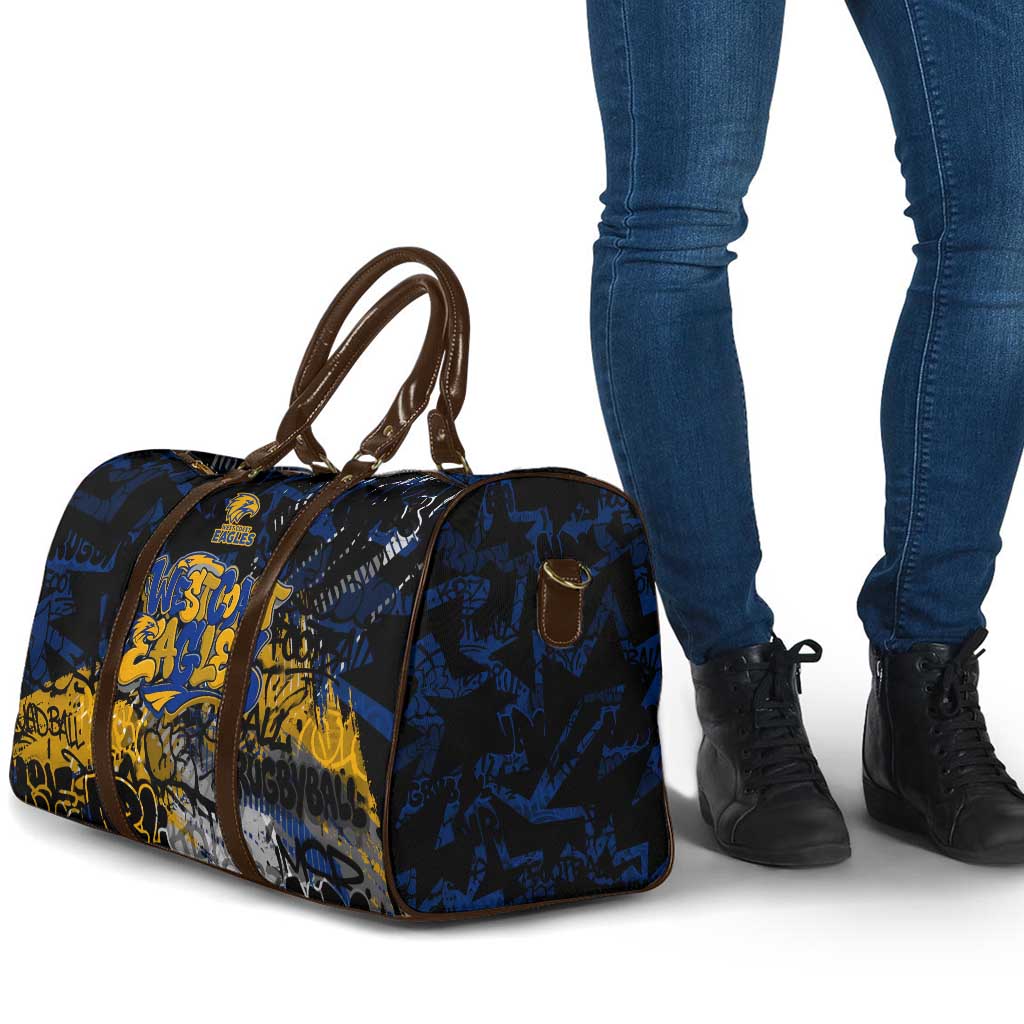 West Coast Eagles Travel Bag Urban Graffiti Street Art - Bold Abstract Spray Paint