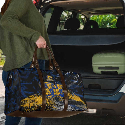 West Coast Eagles Travel Bag Urban Graffiti Street Art - Bold Abstract Spray Paint