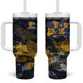 West Coast Eagles Tumbler With Handle Urban Graffiti Street Art - Bold Abstract Spray Paint