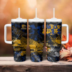 West Coast Eagles Tumbler With Handle Urban Graffiti Street Art - Bold Abstract Spray Paint