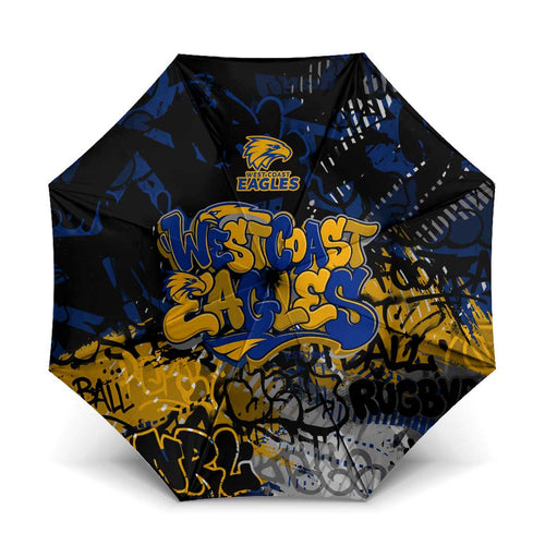 West Coast Eagles Umbrella Urban Graffiti Street Art - Bold Abstract Spray Paint