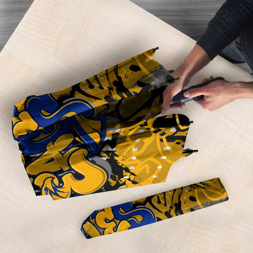 West Coast Eagles Umbrella Urban Graffiti Street Art - Bold Abstract Spray Paint