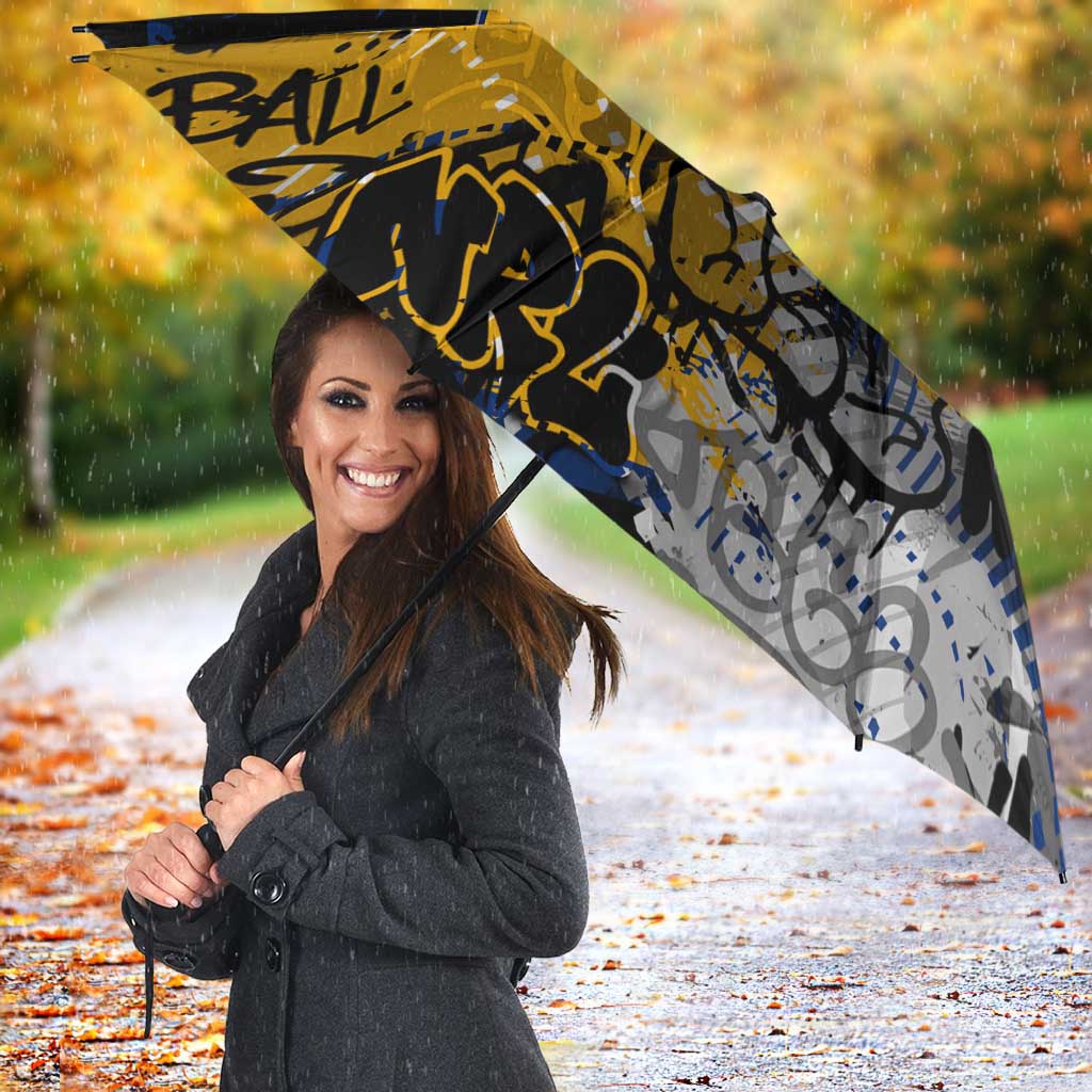 West Coast Eagles Umbrella Urban Graffiti Street Art - Bold Abstract Spray Paint