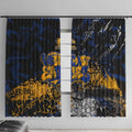 West Coast Eagles Window Curtain Urban Graffiti Street Art - Bold Abstract Spray Paint