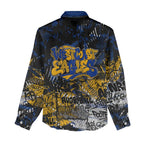 West Coast Eagles Women Casual Shirt Urban Graffiti Street Art - Bold Abstract Spray Paint