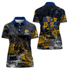West Coast Eagles Women Polo Shirt Urban Graffiti Street Art - Bold Abstract Spray Paint