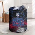 Western Bulldogs Laundry Basket Urban Graffiti Street Art - Bold Abstract Spray Paint