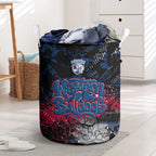 Western Bulldogs Laundry Basket Urban Graffiti Street Art - Bold Abstract Spray Paint