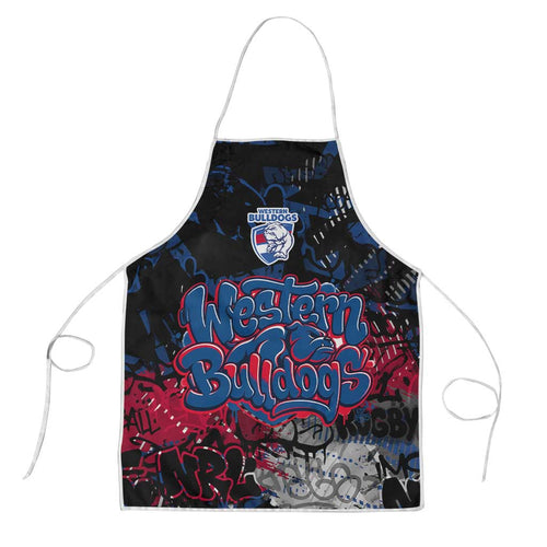 Western Bulldogs Apron Urban Graffiti Street Art - Bold Abstract Spray Paint