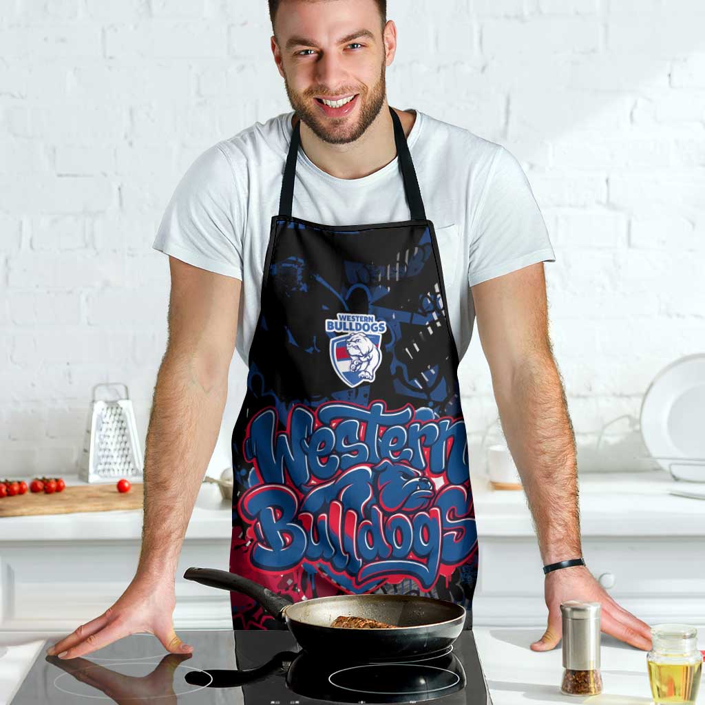 Western Bulldogs Apron Urban Graffiti Street Art - Bold Abstract Spray Paint