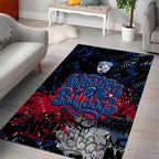 Western Bulldogs Area Rug Urban Graffiti Street Art - Bold Abstract Spray Paint