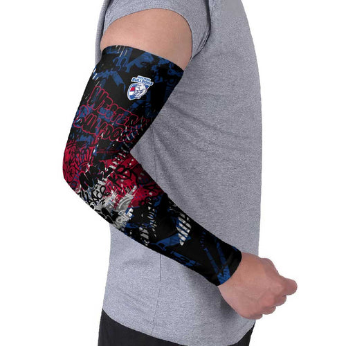 Western Bulldogs Arm Sleeves Urban Graffiti Street Art - Bold Abstract Spray Paint