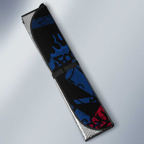 Western Bulldogs Auto Sun Shade Urban Graffiti Street Art - Bold Abstract Spray Paint