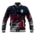 Western Bulldogs Baseball Jacket Urban Graffiti Street Art - Bold Abstract Spray Paint