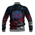 Western Bulldogs Baseball Jacket Urban Graffiti Street Art - Bold Abstract Spray Paint