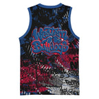 Western Bulldogs Basketball Jersey Urban Graffiti Street Art - Bold Abstract Spray Paint