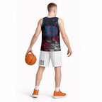 Western Bulldogs Basketball Jersey Urban Graffiti Street Art - Bold Abstract Spray Paint