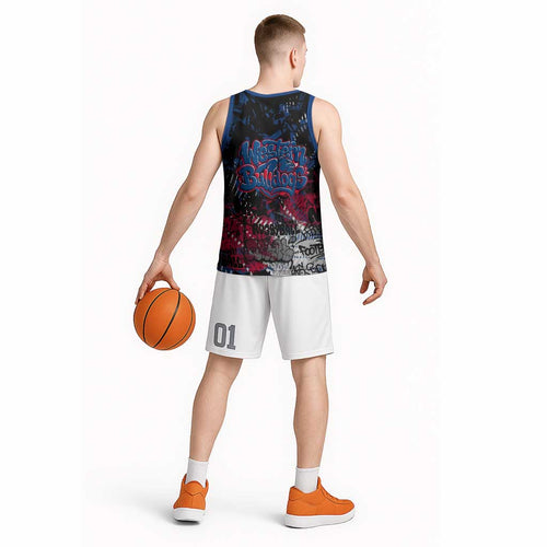 Western Bulldogs Basketball Jersey Urban Graffiti Street Art - Bold Abstract Spray Paint