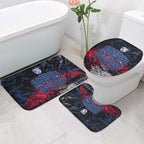 Western Bulldogs Bathroom Set Urban Graffiti Street Art - Bold Abstract Spray Paint