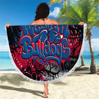 Western Bulldogs Beach Blanket Urban Graffiti Street Art - Bold Abstract Spray Paint