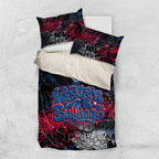 Western Bulldogs Bedding Set Urban Graffiti Street Art - Bold Abstract Spray Paint