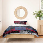 Western Bulldogs Bedding Set Urban Graffiti Street Art - Bold Abstract Spray Paint