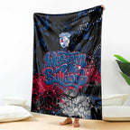 Western Bulldogs Blanket Urban Graffiti Street Art - Bold Abstract Spray Paint