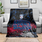 Western Bulldogs Blanket Urban Graffiti Street Art - Bold Abstract Spray Paint