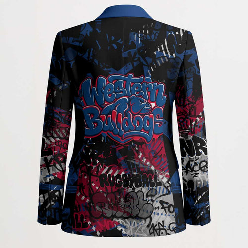 Western Bulldogs Blazer Urban Graffiti Street Art - Bold Abstract Spray Paint