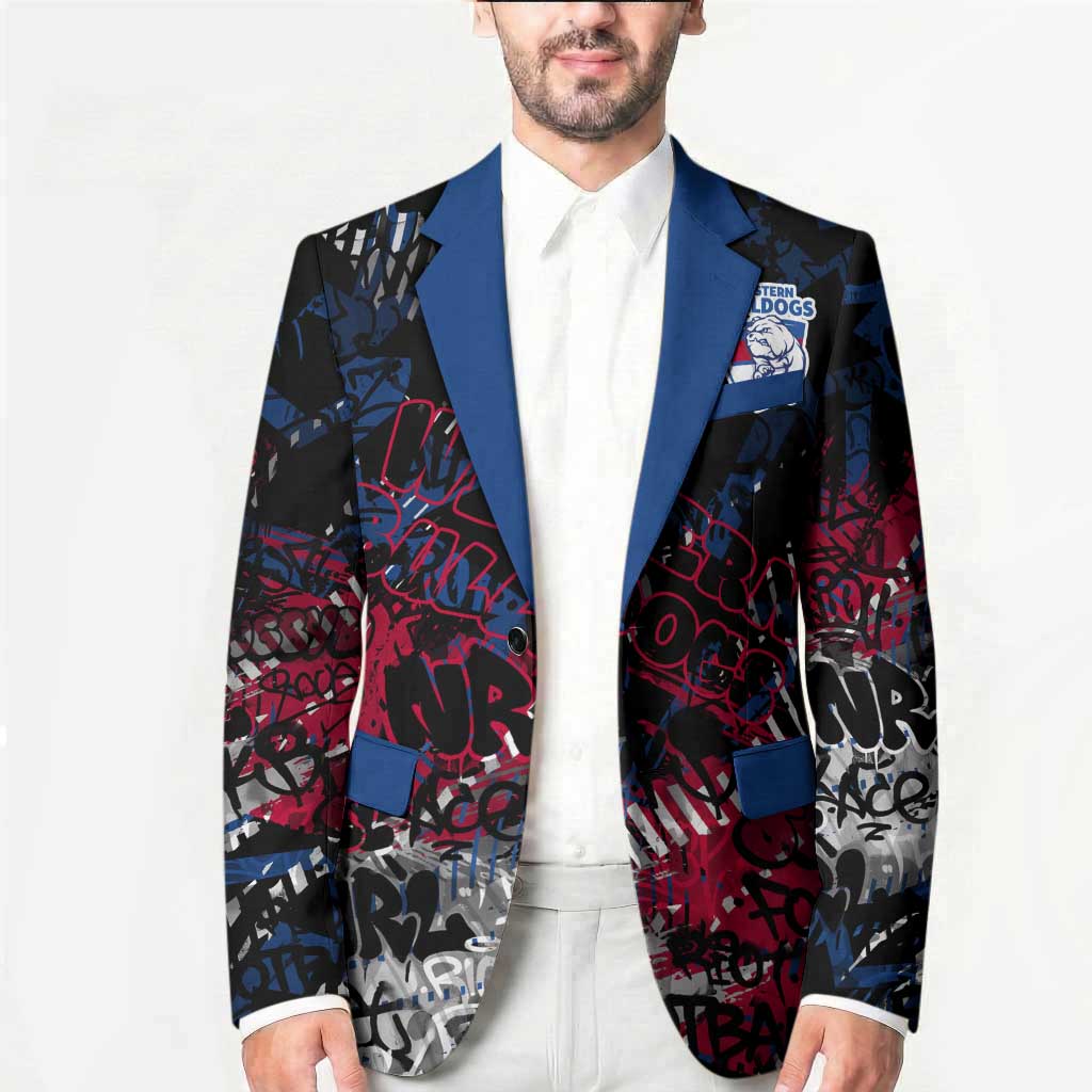 Western Bulldogs Blazer Urban Graffiti Street Art - Bold Abstract Spray Paint