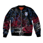 Western Bulldogs Bomber Jacket Urban Graffiti Street Art - Bold Abstract Spray Paint