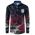 Western Bulldogs Button Sweatshirt Urban Graffiti Street Art - Bold Abstract Spray Paint
