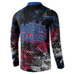 Western Bulldogs Button Sweatshirt Urban Graffiti Street Art - Bold Abstract Spray Paint