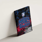 Western Bulldogs Canvas Wall Art Urban Graffiti Street Art - Bold Abstract Spray Paint