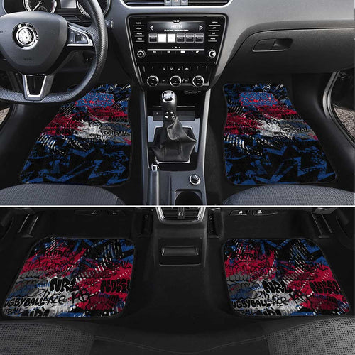 Western Bulldogs Car Mats Urban Graffiti Street Art - Bold Abstract Spray Paint