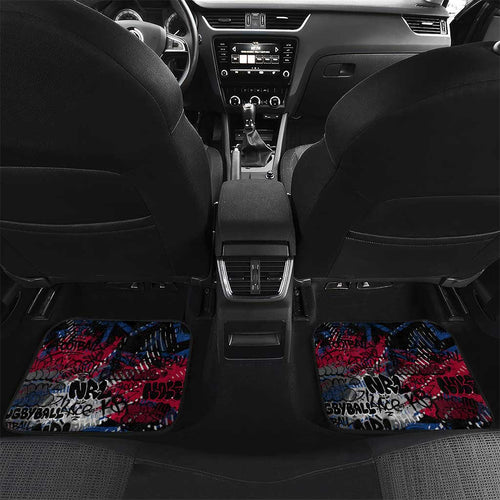 Western Bulldogs Car Mats Urban Graffiti Street Art - Bold Abstract Spray Paint