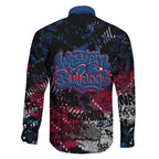 Western Bulldogs Family Matching Long Sleeve Bodycon Dress and Hawaiian Shirt Urban Graffiti Street Art - Bold Abstract Spray Paint