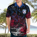 Western Bulldogs Hawaiian Shirt Urban Graffiti Street Art - Bold Abstract Spray Paint