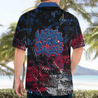 Western Bulldogs Hawaiian Shirt Urban Graffiti Street Art - Bold Abstract Spray Paint