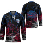 Western Bulldogs Hockey Jersey Urban Graffiti Street Art - Bold Abstract Spray Paint