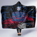 Western Bulldogs Hooded Blanket Urban Graffiti Street Art - Bold Abstract Spray Paint