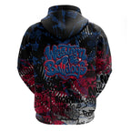 Western Bulldogs Hoodie Urban Graffiti Street Art - Bold Abstract Spray Paint