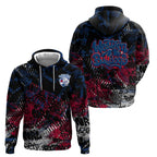 Western Bulldogs Hoodie Urban Graffiti Street Art - Bold Abstract Spray Paint